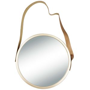 Espelho Decorativo C/ Alça 33cm em Vidro Rio Master