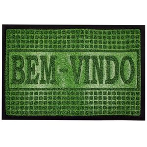 Tapete Capacho Bem Vindo 40x60cm em Plástico Tokyo Design