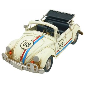 Fusca Conversível Decorativo 25cm em Metal Forbees