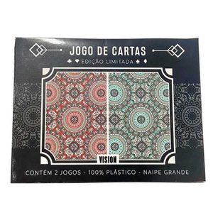Jogo De Baralho Duplo Vision Em Plástico Coday