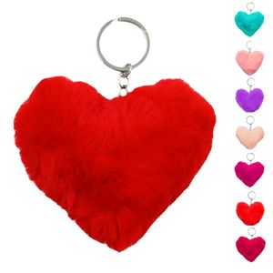 Chaveiro Coração Pompom 10x10cm em Poliéster Interponte