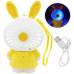 Mini Ventilador Portátil Coelho 15,5x9cm Em Plástico Interponte