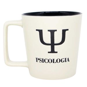Caneca Profissão Psicologia 400ml em Cerâmica Zona Criativa