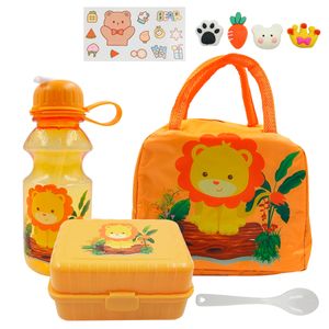 Kit Marmita Infantil C/ Bolsa Térmica 4 Peças em Plástico Interponte