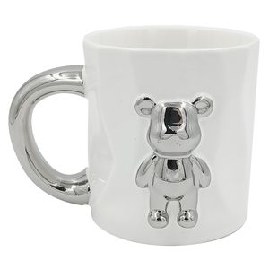 Caneca Urso Relevo 9,5x8,5cm em Cerâmica World Classic