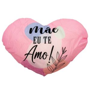 Almofada Mãe Coração 28x20cm em Poliéster Interponte