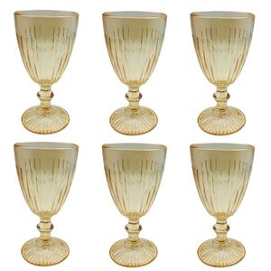 Jogo de Taças Athena 6 Peças 340ml em Vidro Wincy