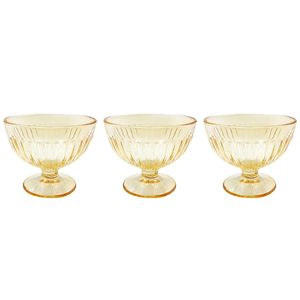 Jogo De Taças Athena P/ Sobremesa 3 Peças 260ml em Vidro Wincy