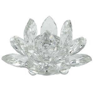 Flor de Lótus Decorativa 8,5cm em Vidro Youbai