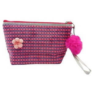 Nécessaire Flor C/ Alça 14x24cm em Poliéster Interponte