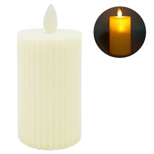 Vela C/ LED Decorativa 5x9cm em Plástico Tokyo Design
