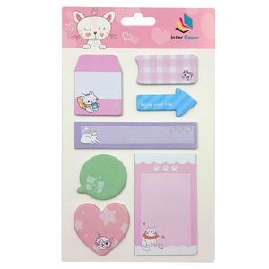 Bloco de Anotação Autoadesivo Gatinho 16x11,5cm em Papel Interponte