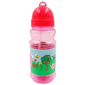 Garrafa Infantil C/ Canudo 340ml em Plástico Tokyo Design