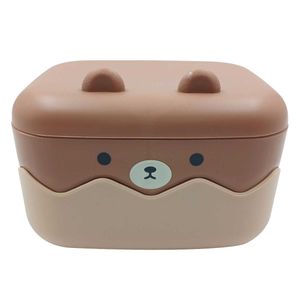 Saboneteira Urso C/ Tampa 13x10,3cm em Plástico Interponte