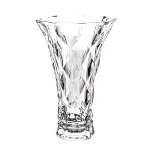 Vaso Diamond Decorativo 20cm em Vidro Lyor