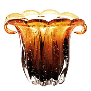 Vaso Italy Decorativo 13x11cm em Vidro Lyor