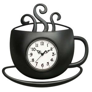Relógio de Parede Xícara Decorativo 31cm em Plástico Livon
