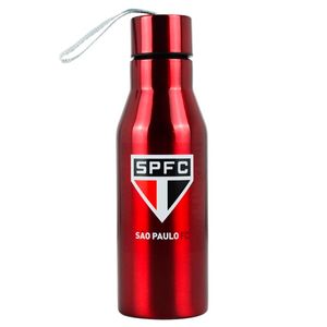 Garrafa São Paulo FC C/ Alça 600ml em Aço Inox Mileno