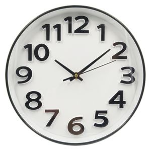 Relógio de Parede Decorativo 25cm em Plástico Livon