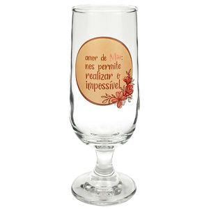 Taça Amor de Mãe 300ml em Vidro Artebel