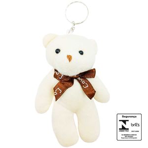 Chaveiro Urso de Pelúcia 12cm em Poliéster Interponte