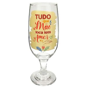 Taça Mãe Tem Amor 300ml em Vidro Artebel