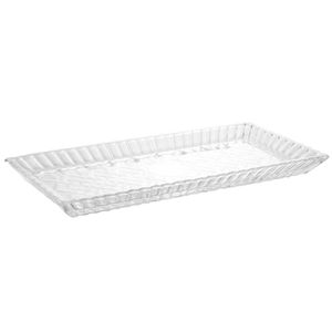 Travessa Lys 34x17cm em Cristal Wolff