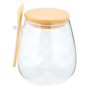 Porta Mantimento C/ Colher 400ml em Vidro Dynasty
