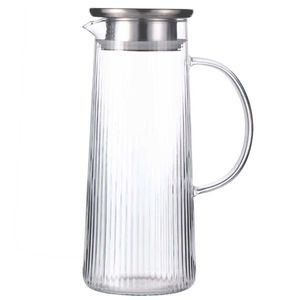 Jarra Canelada C/ Tampa 1,4L em Vidro Fullfit