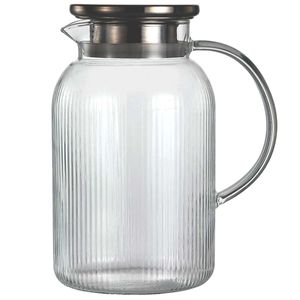 Jarra Canelada C/ Tampa 1,5L em Vidro Fullfit
