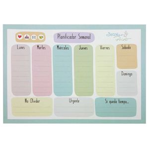 Bloco Planner Semanal 29x21cm em Papel Michael Judi