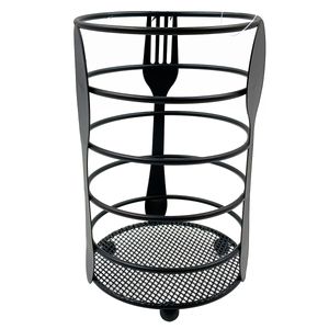 Porta Talher Redondo 10x10cm em Metal Casita