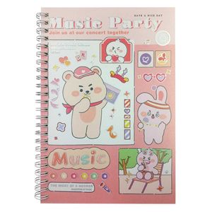 Caderno Coelinho Espiral 110 Folhas 21x14cm Em Papel Michael Judi