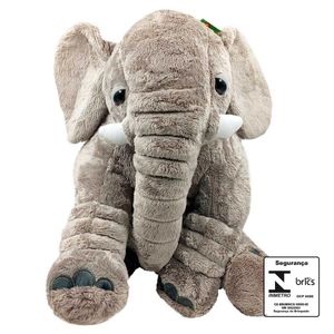 Elefante de Pelúcia 50cm em Poliéster Fizzy