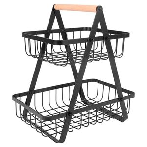 Organizador Multiuso 2 Andares 22x14cm Em Metal Interponte