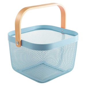Cesto Organizador Multiuso 24X24x18cm Em Metal Rio De Ouro