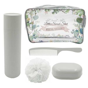 Kit Viagem C/ Nécessaire 5 Peças em Plástico Amigold
