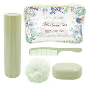 Kit Viagem C/ Nécessaire 5 Peças em Plástico Amigold