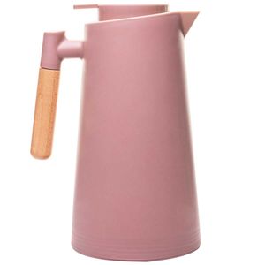 Garrafa Térmica C/ Cabo Madeira 1L Em Plástico Lyor