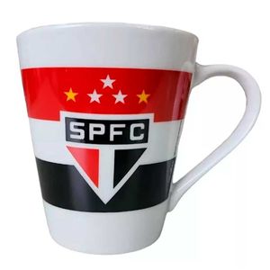 Caneca São Paulo 290ml em Porcelana Allmix
