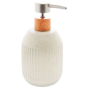 Porta Sabonete Líquido Granilite Lines 430ml em Cerâmica Lyor