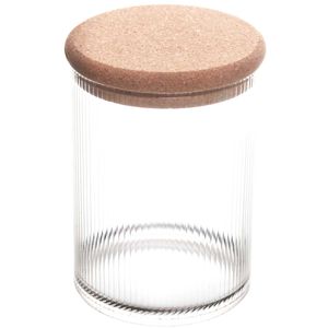 Porta Mantimento Essência C/ Tampa Rolha 850ml em Vidro Lyor