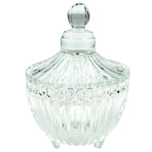 Potiche Decorativo Carrossel 10x6,5cm em Cristal Lyor