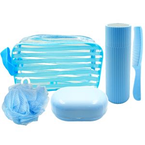 Kit Viagem C/ Nécessaire 5 Peças em Plástico Casita