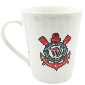 Caneca Corinthians 290ml em Porcelana Allmix