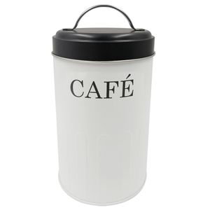 Lata Café / Açúcar 16x10cm em Metal Amigold