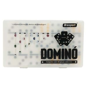 Jogo De Dominó C/ Estojo Em Plástico 28 Peças MB