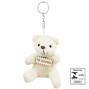Chaveiro Urso De Pelúcia 9cm Em Poliéster Interponte
