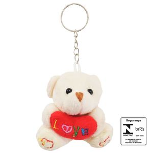 Chaveiro Urso De Pelúcia 6cm Em Poliéster Interponte