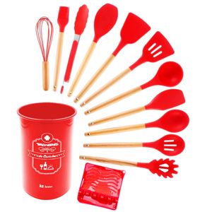 Kit de Utensílios 13 Peças em Silicone KeHome